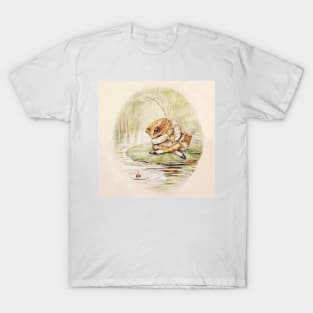 “Jeremy Fisher on a Lilypad” by Beatrix Potter T-Shirt